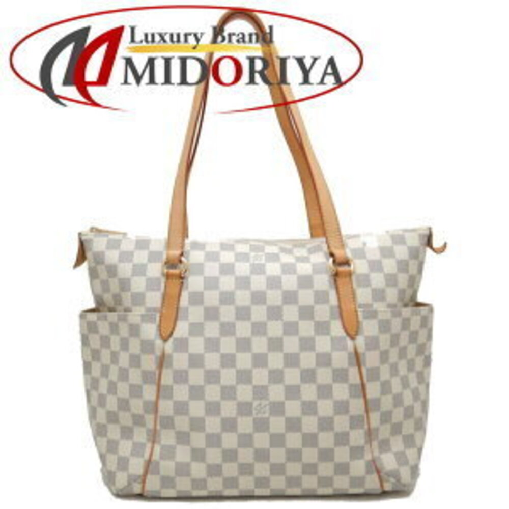 LOUIS VUITTON Damier Azur White Totally Tote Bag White